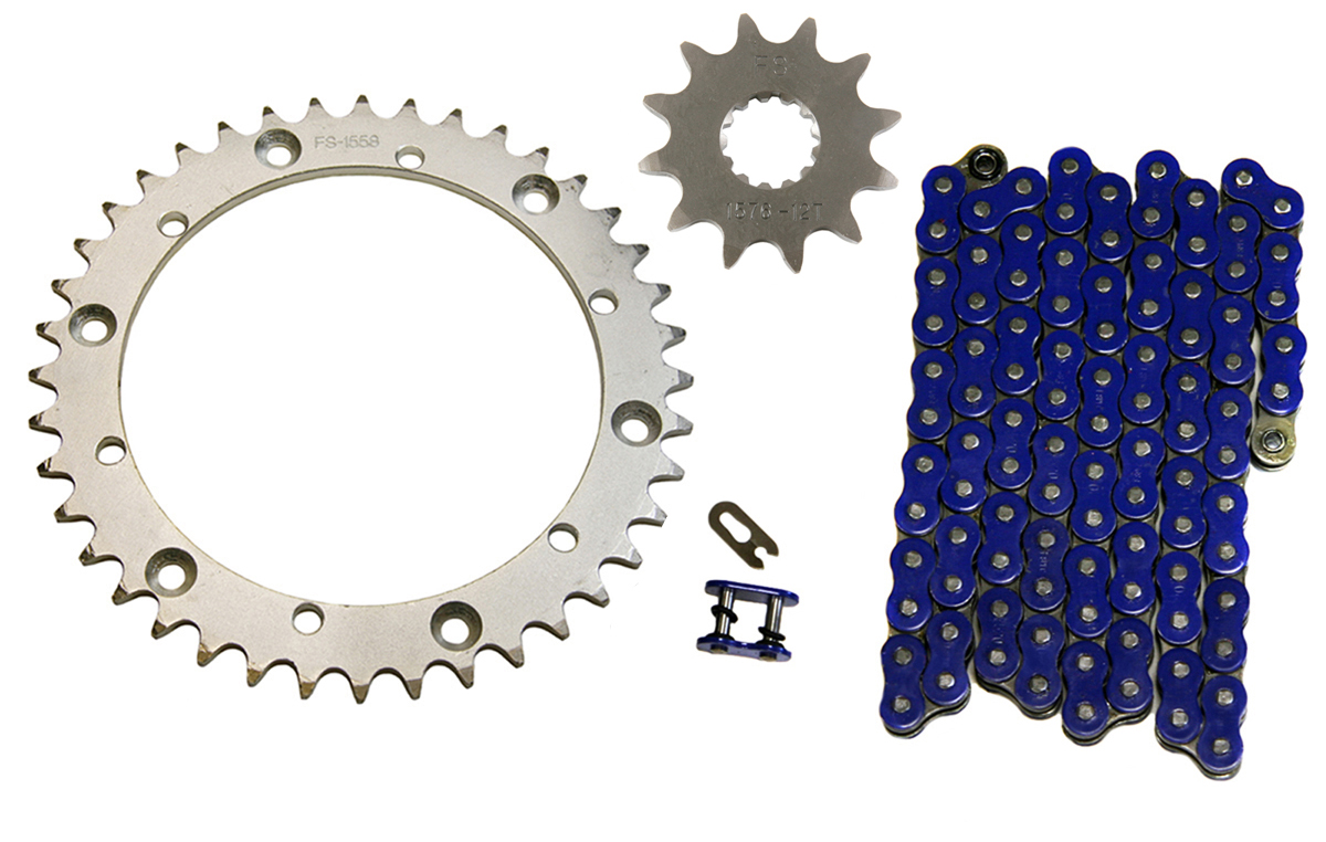 Yamaha Raptor 660 Blue Drive Chain 12/40 Sprockets YFM660R YFM 660R